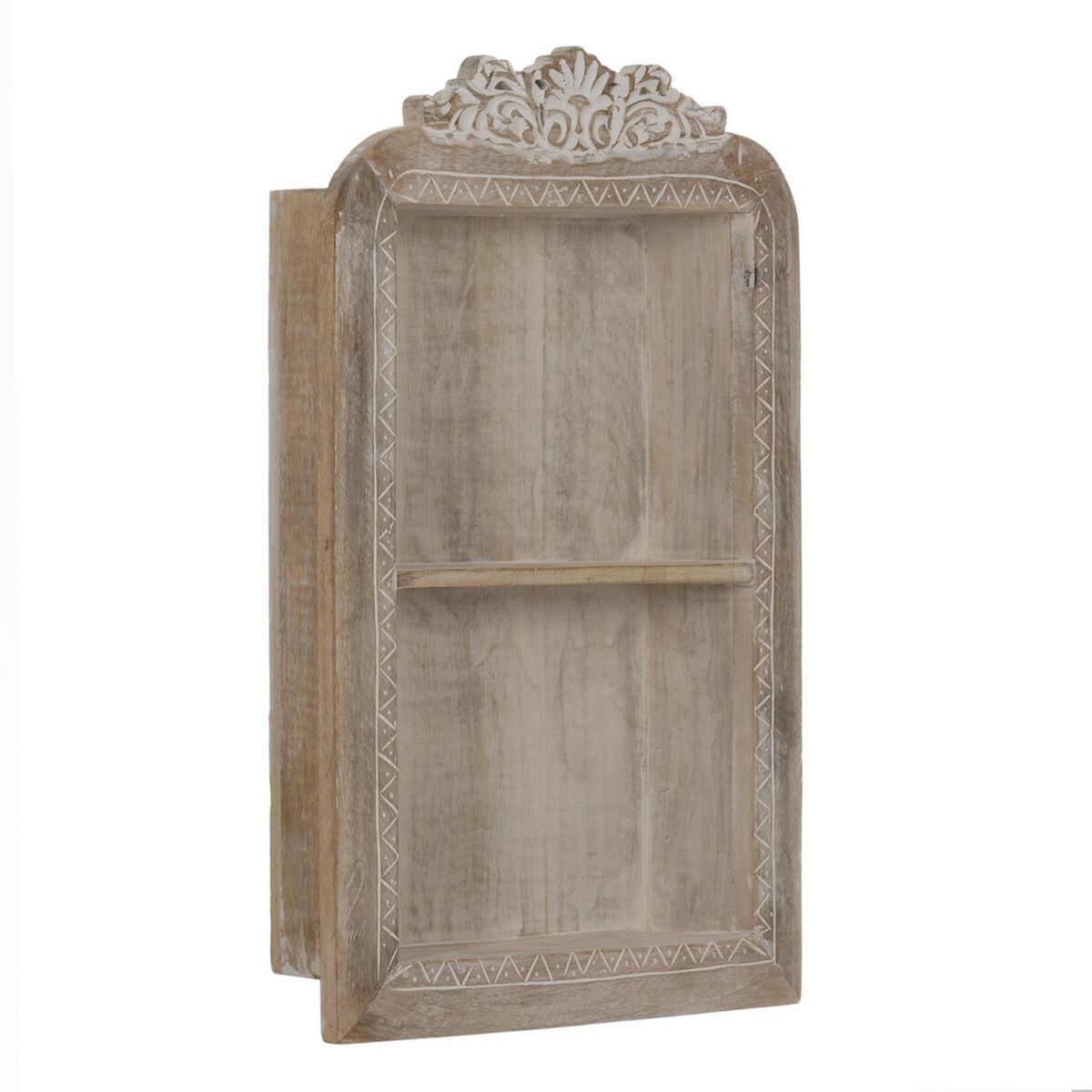 Estantes Branco Natural Madeira de mangueira 40,6 x 10,2 x 61 cm