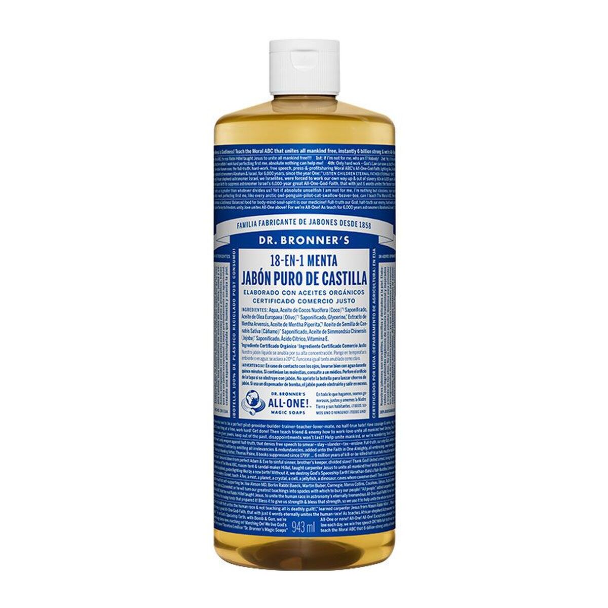 Sabonete Líquido Dr Bronner's 945 ml Menta