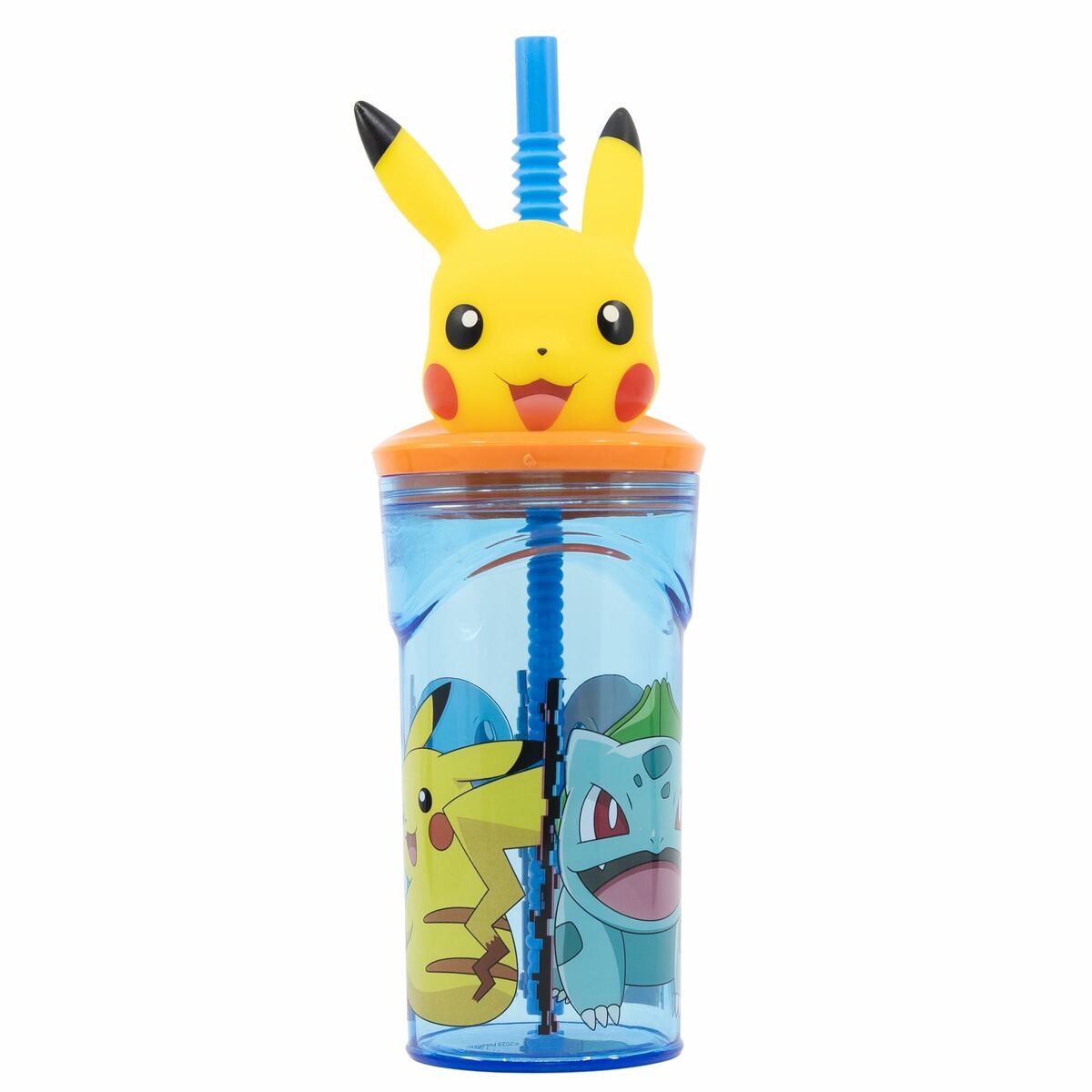 Garrafa de água Pokémon Multicolor PVC Plástico 360 ml 9 x 23 x 6 cm