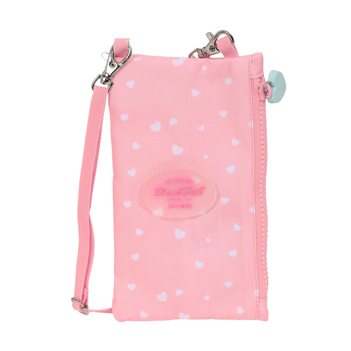 Porta-moedas BlackFit8 Globitos Cor de Rosa 10 x 19 cm Capa para Telemóvel
