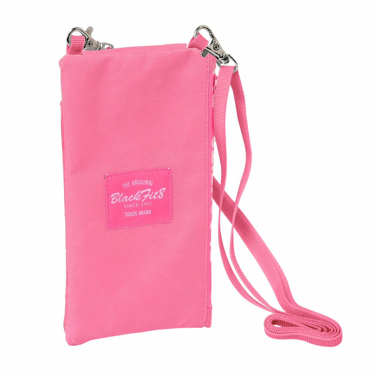 Porta-moedas BlackFit8 Glow Up Cor de Rosa 10 x 19 cm Capa para Telemóvel