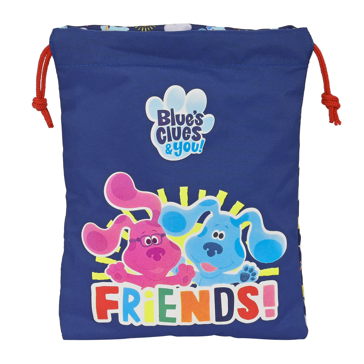 Lancheira Safta Blues Clues Azul Marinho PVC 20 x 25 cm Saco