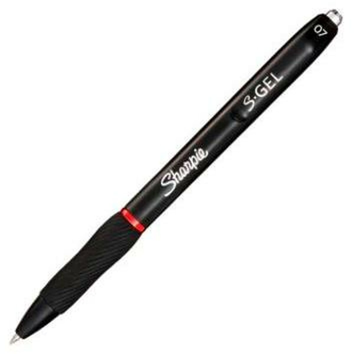 Esferográfica de gel Sharpie Preto Vermelho 0,7 mm (12 Unidades)