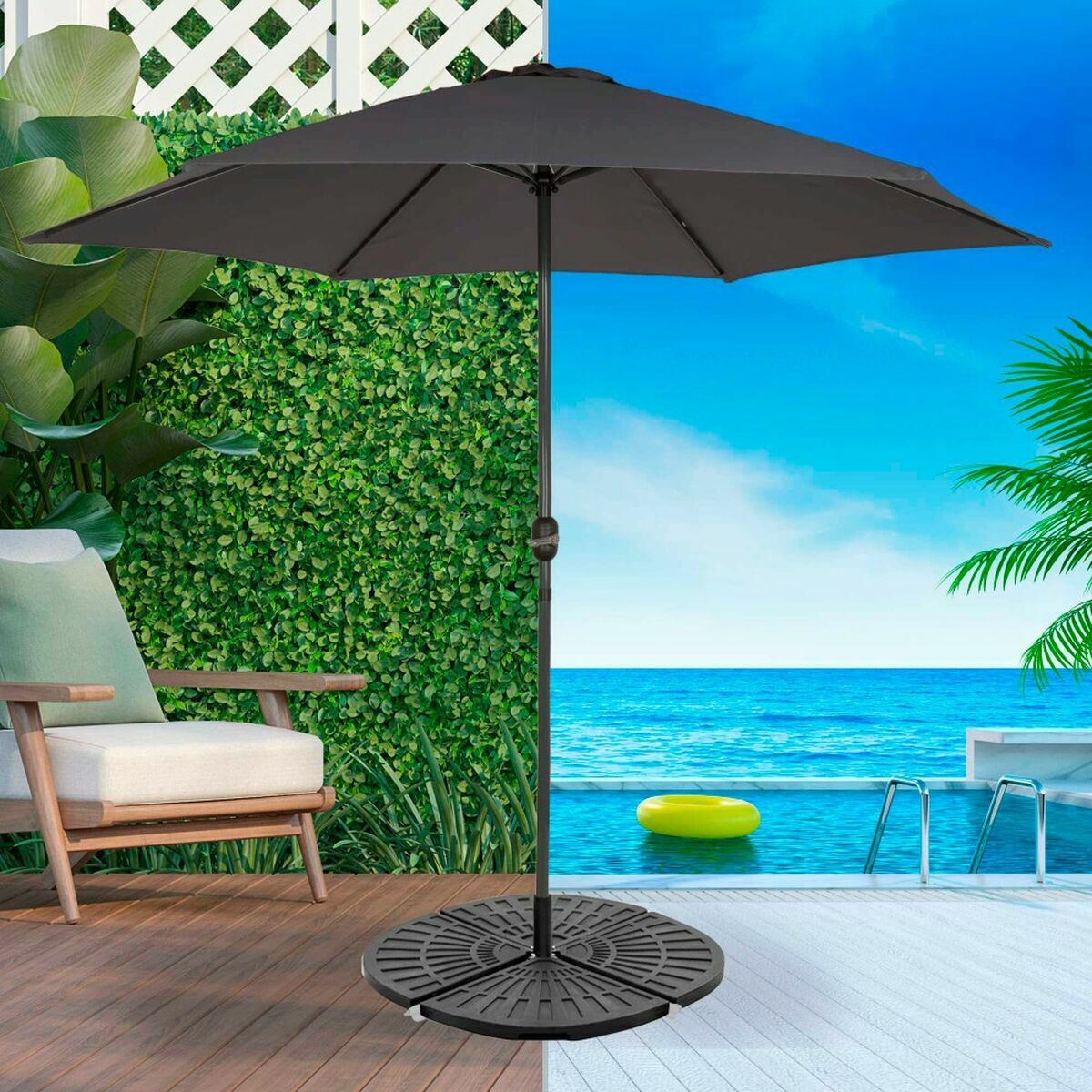 Base para Guarda-Sol Aktive Plástico