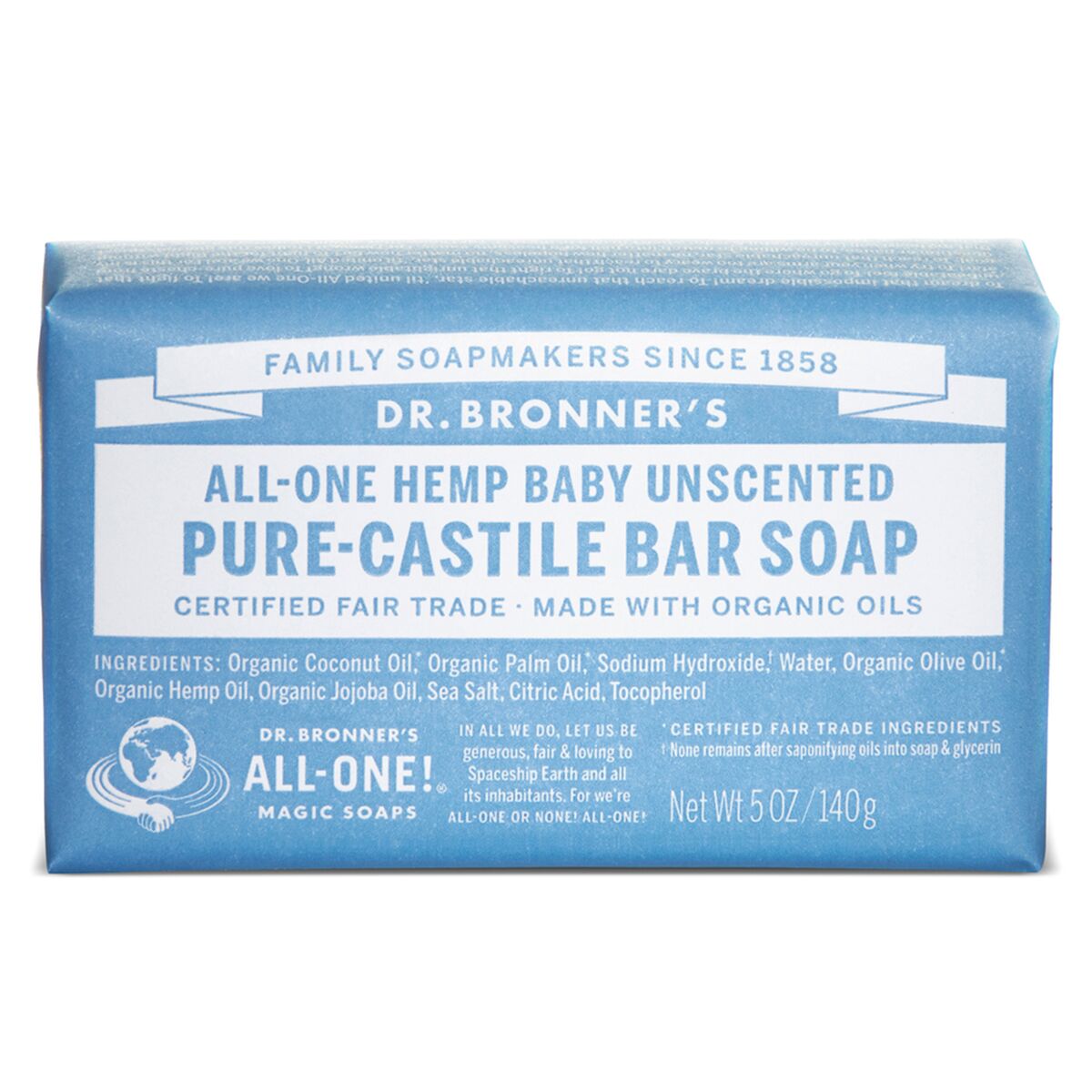 Barra de Sabão Dr Bronner's Baby 140 g