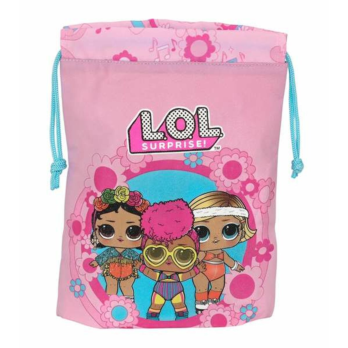 Bolsinha de Merenda LOL Surprise! Glow Girl Cor de Rosa Poliéster 20 x 25 cm