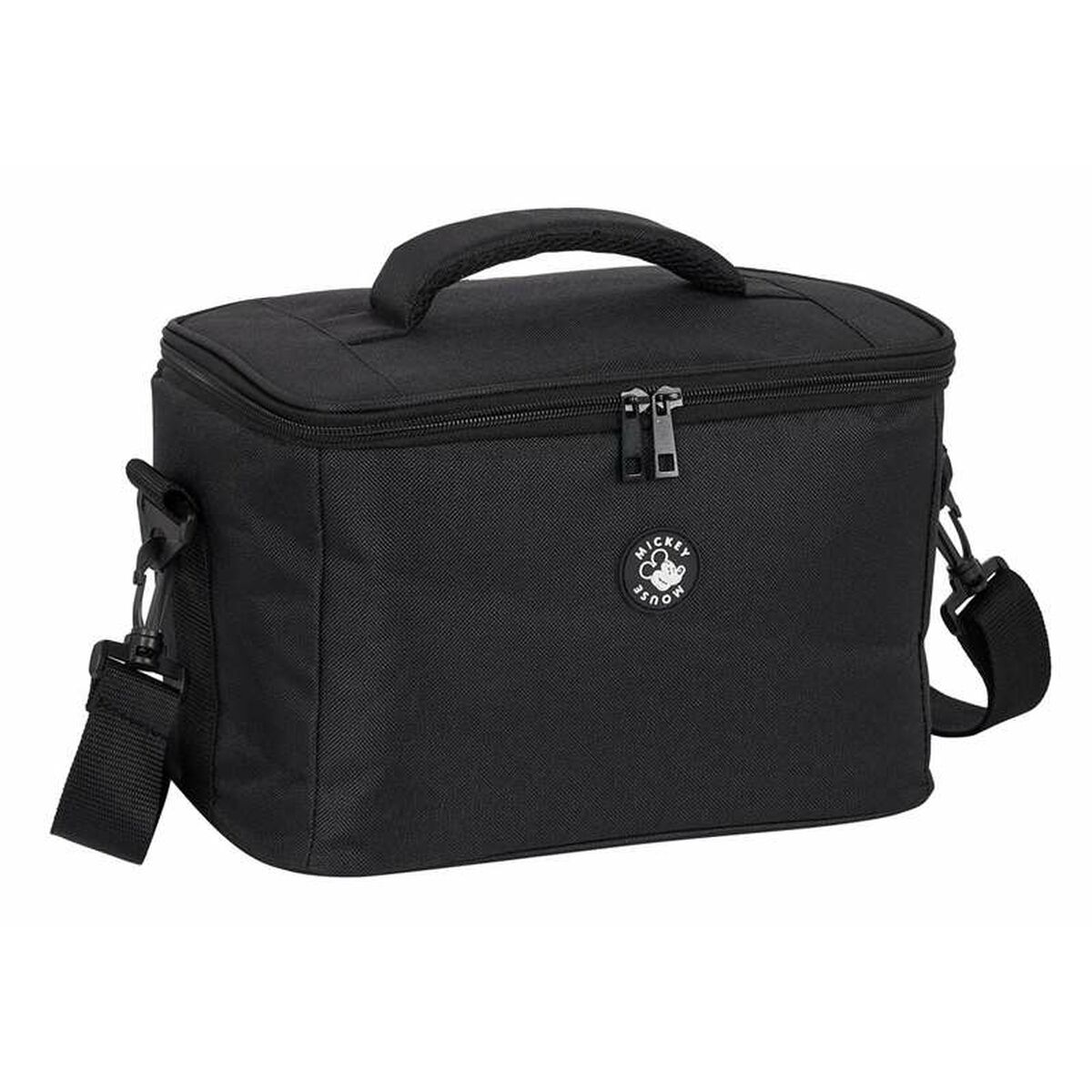 Saco Isotérmico Mickey Mouse Preto 29 x 19 x 18 cm Waterproof