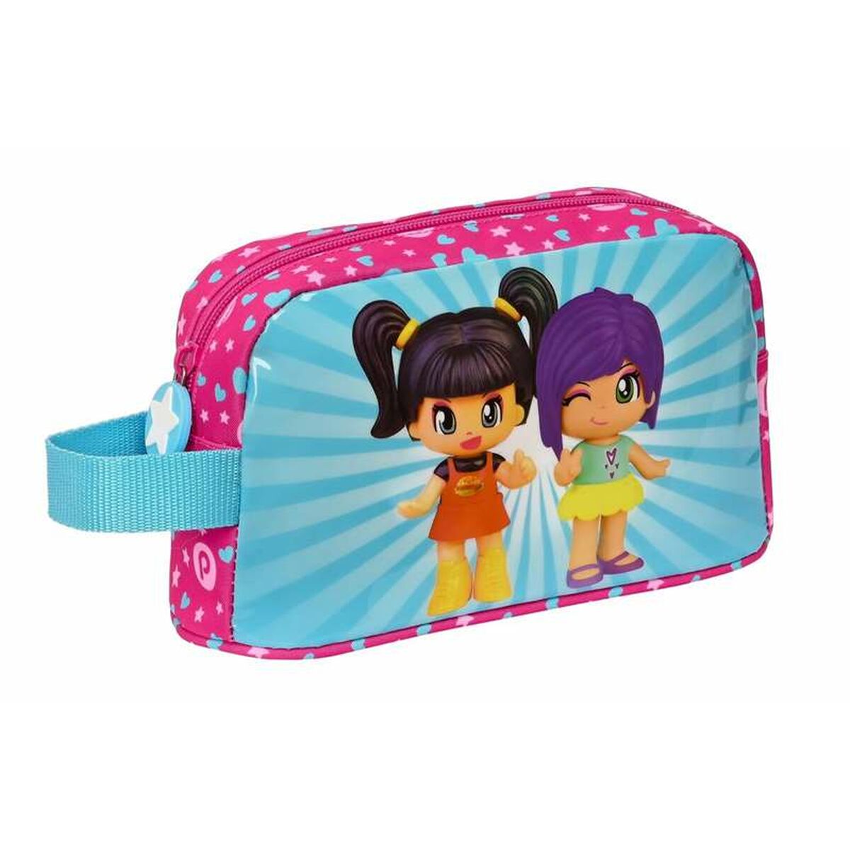 Porta-café da manhã Térmico Pinypon Azul Cor de Rosa 21,5 x 12 x 6,5 cm