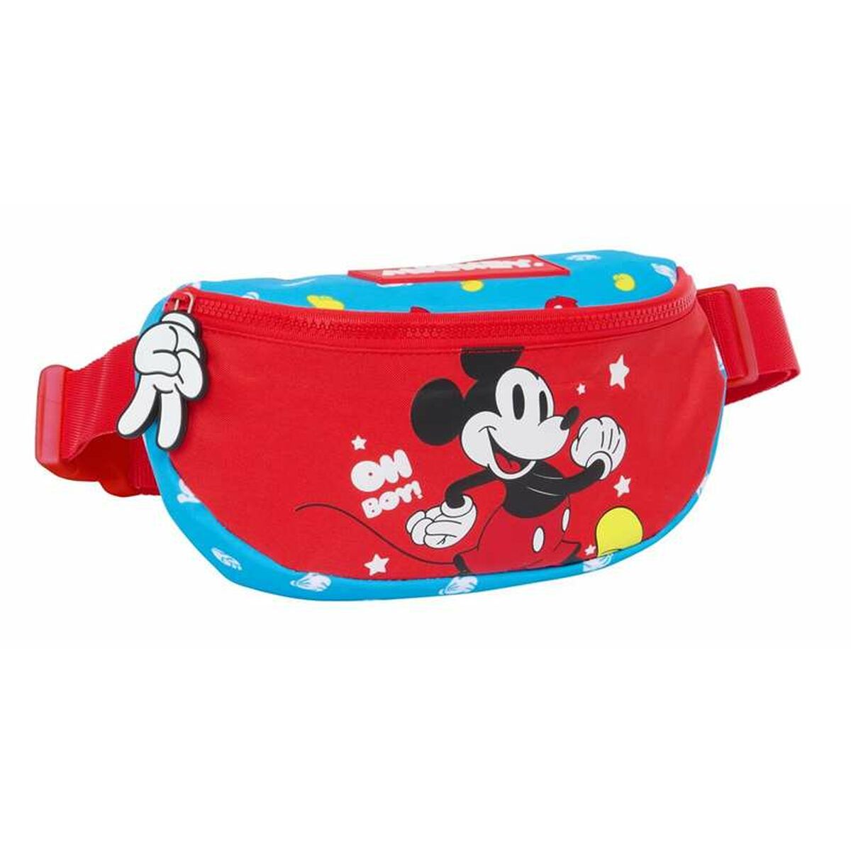 Bolsa de Cintura Mickey Mouse Fantastic Azul Vermelho 23 x 14 x 9 cm