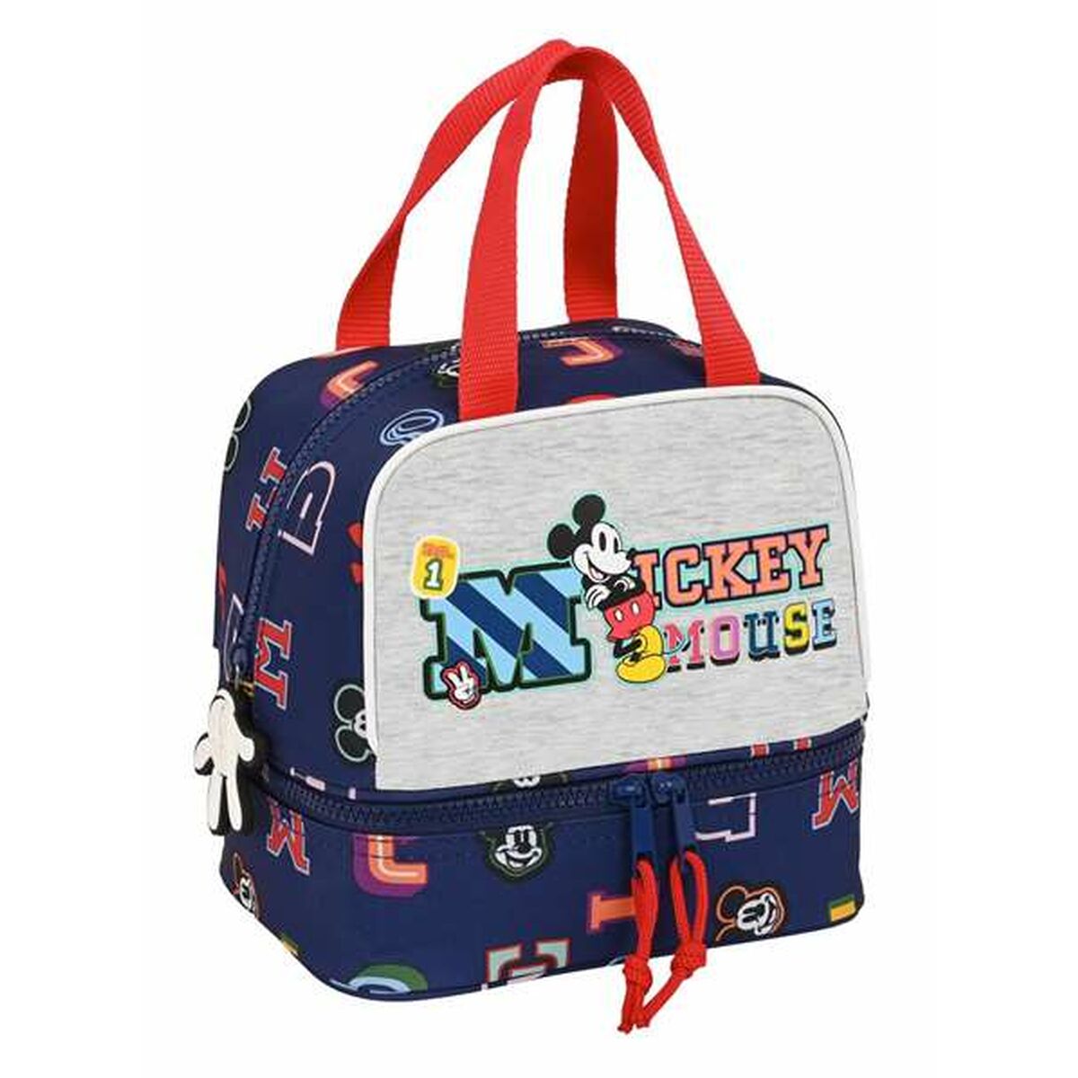 Porta-merendas Térmico Mickey Mouse Only one Azul Marinho 20 x 20 x 15 cm