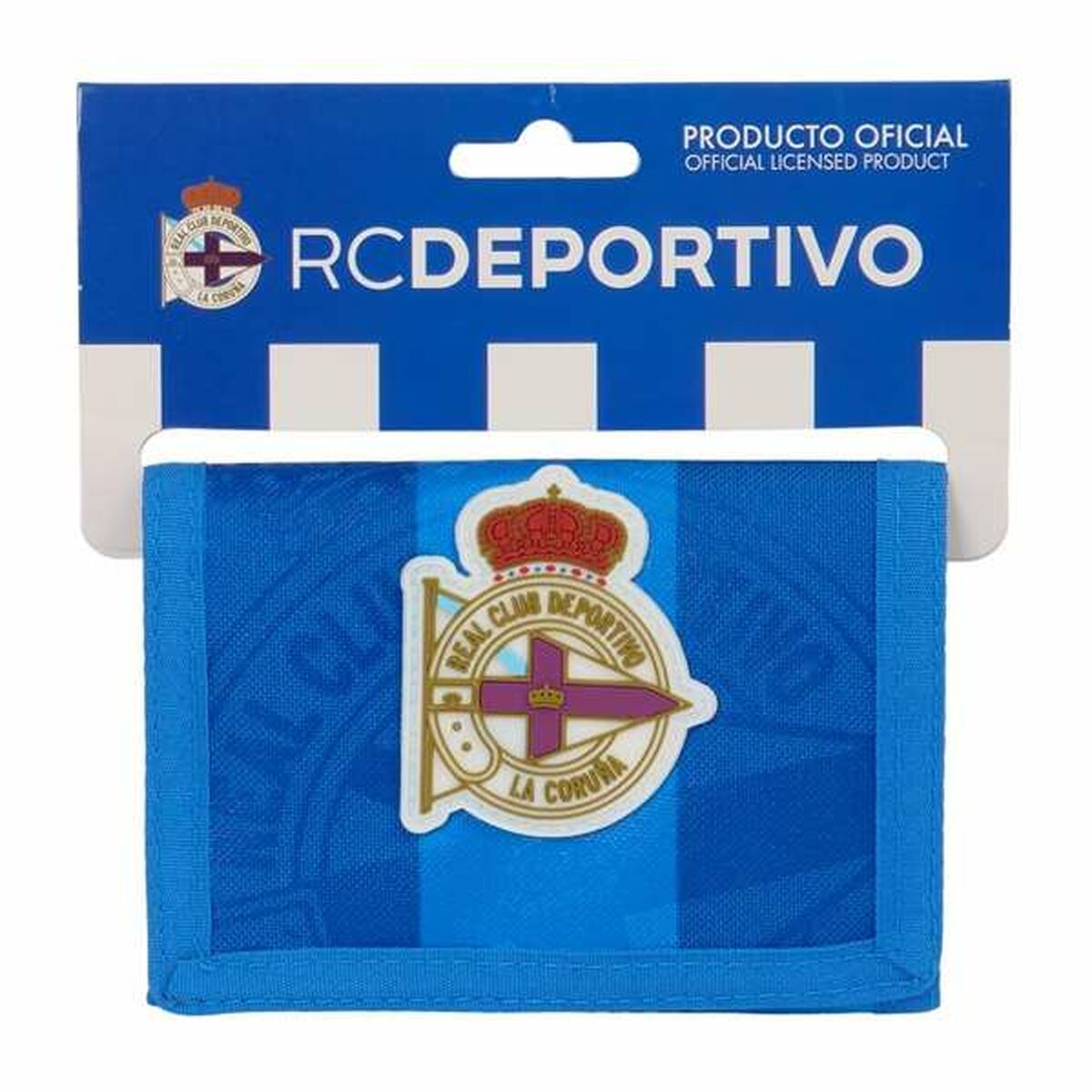 Carteira R. C. Deportivo de La Coruña Azul 12,5 x 9,5 x 1 cm