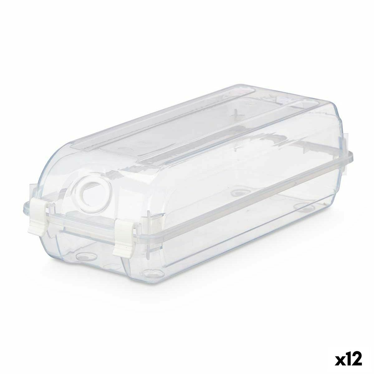 Caixa empilhável para sapatos Kipit Transparente Plástico 14 x 10 x 32 cm 14,5 x 10 x 33 cm (12 Unidades)