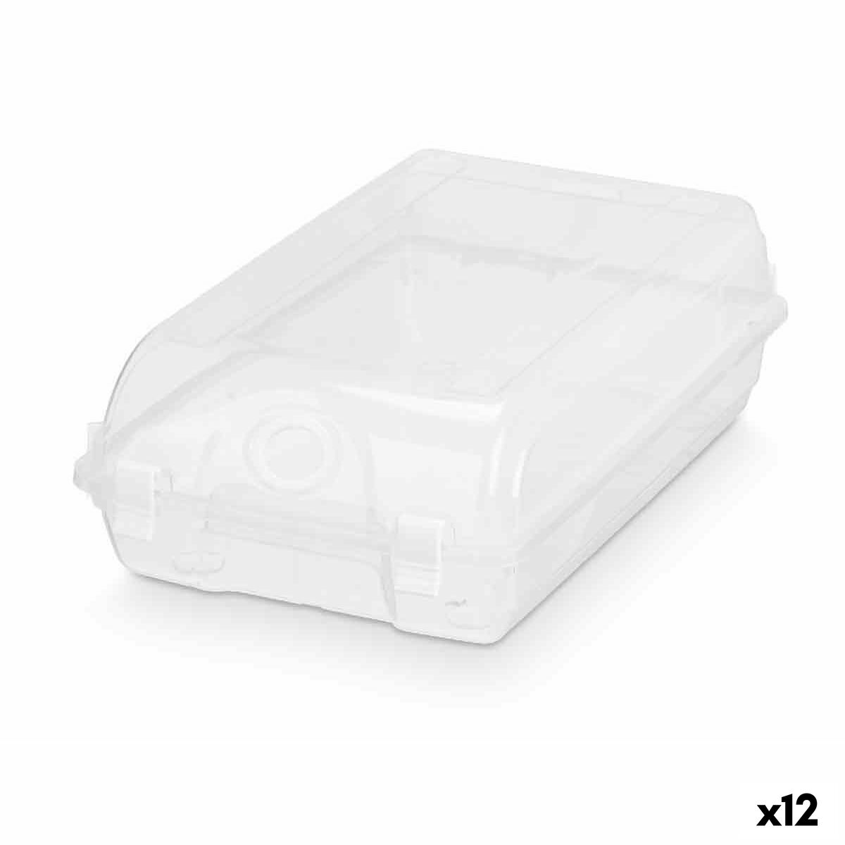 Caixa empilhável para sapatos Gondol Transparente Plástico 19 x 10,5 x 33 cm (12 Unidades)