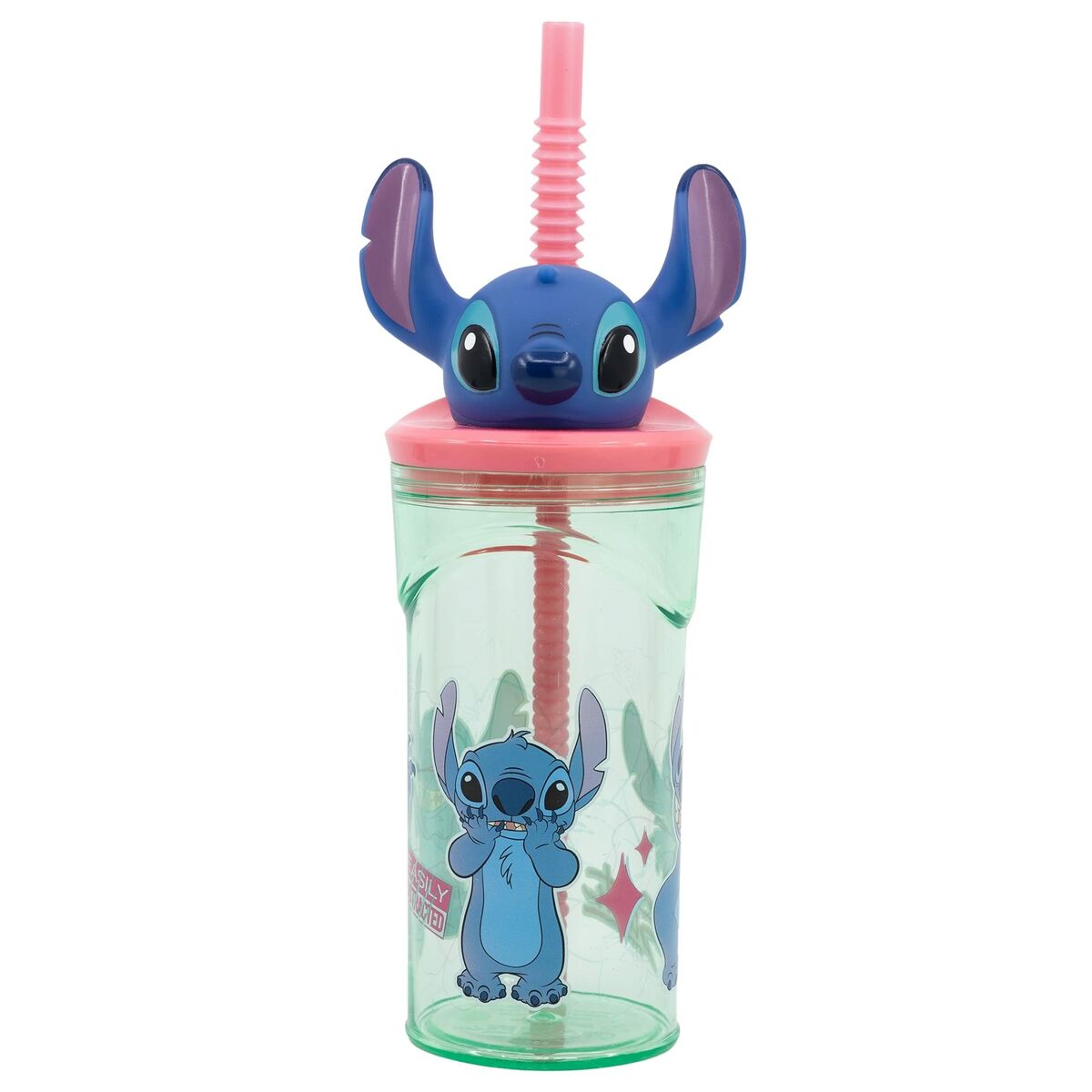 Copo com Palhinha Stitch Sweet 3D 360 ml