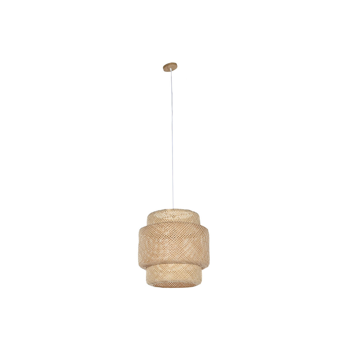 Candeeiro de teto Home ESPRIT Marrom claro Bambu 50 x 50 x 55 cm