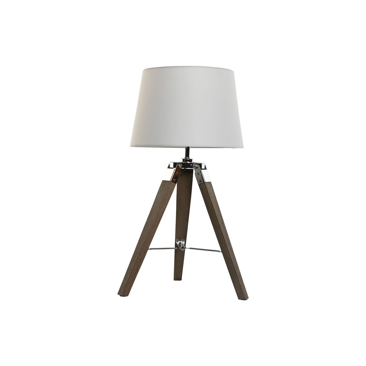 Lâmpada de mesa Home ESPRIT Branco Castanho Madeira 36 x 36 x 60 cm