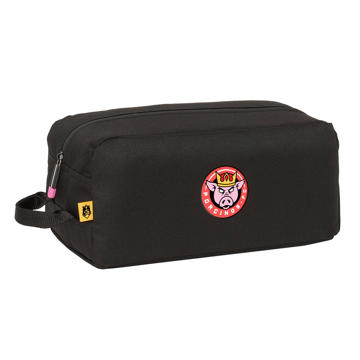 Bolsa para Sapatos de Viagem Kings League Porcinos Preto 34 x 15 x 18 cm