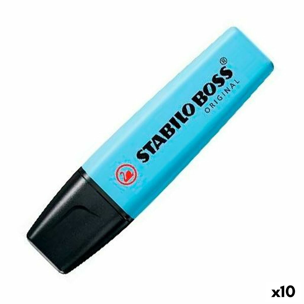 Marcador Fluorescente Stabilo Azul celeste (10 Unidades)