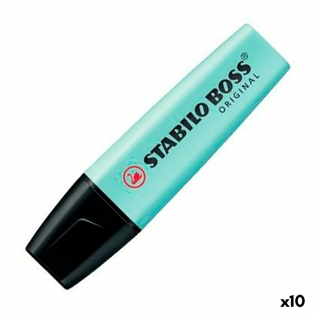 Marcador Fluorescente Stabilo Verde Turquesa Pastel (10 Unidades)