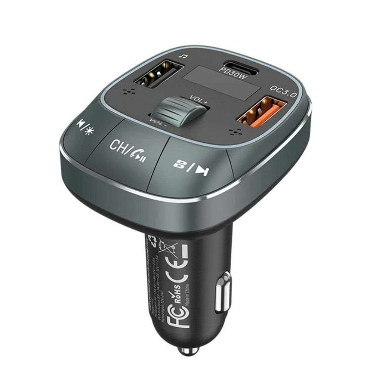 Reprodutor MP3 e Transmissor FM Bluetooth para Auto Vention FFLB0