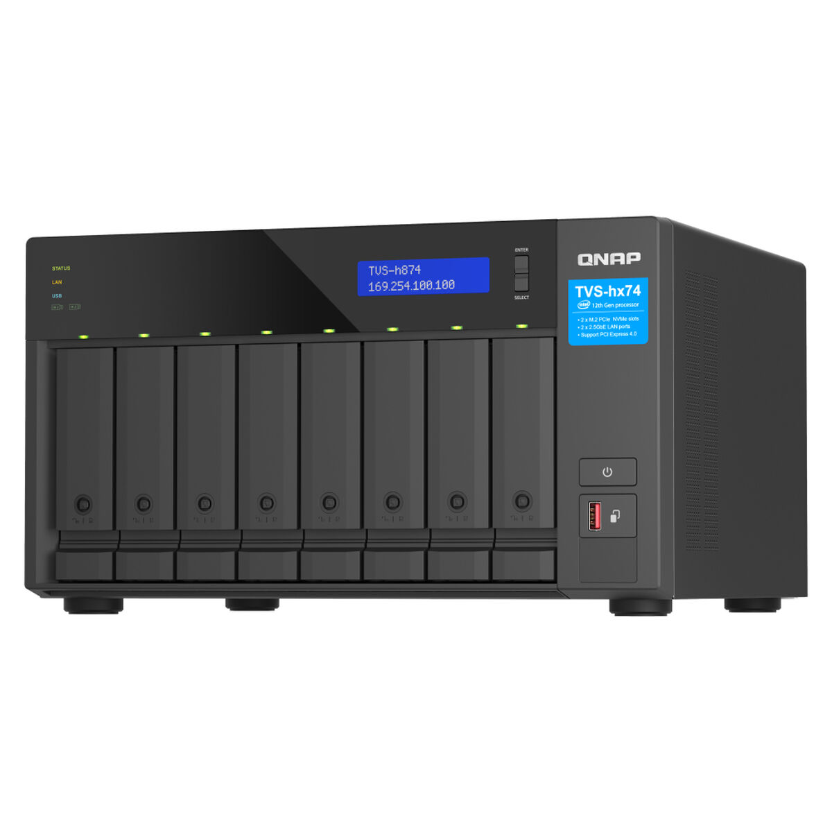 Armazenamento em rede Qnap TVS-H874-I7-32G Preto