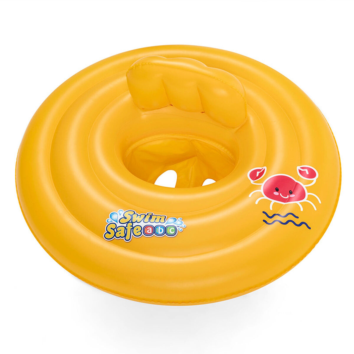 Bestway Flutuador Inflável 3 Aros Assento Bebê 76x76 cm 1 a 2 Anos Jardim, Piscina e Praia 32050