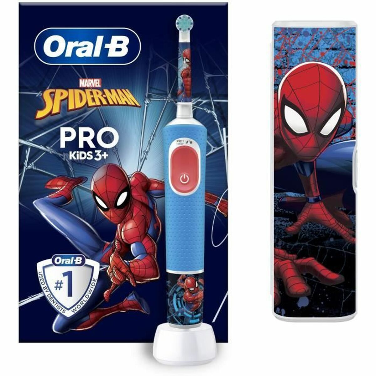 Escova de Dentes Elétrica Oral-B D100 KIDS Azul Multicolor