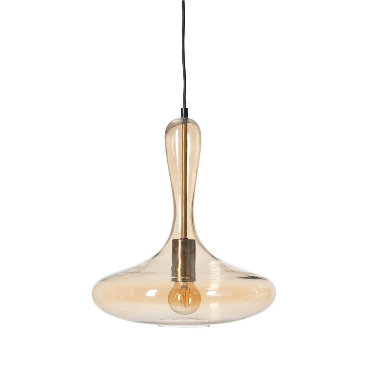 Candeeiro de teto Dourado Caramelo 60 W