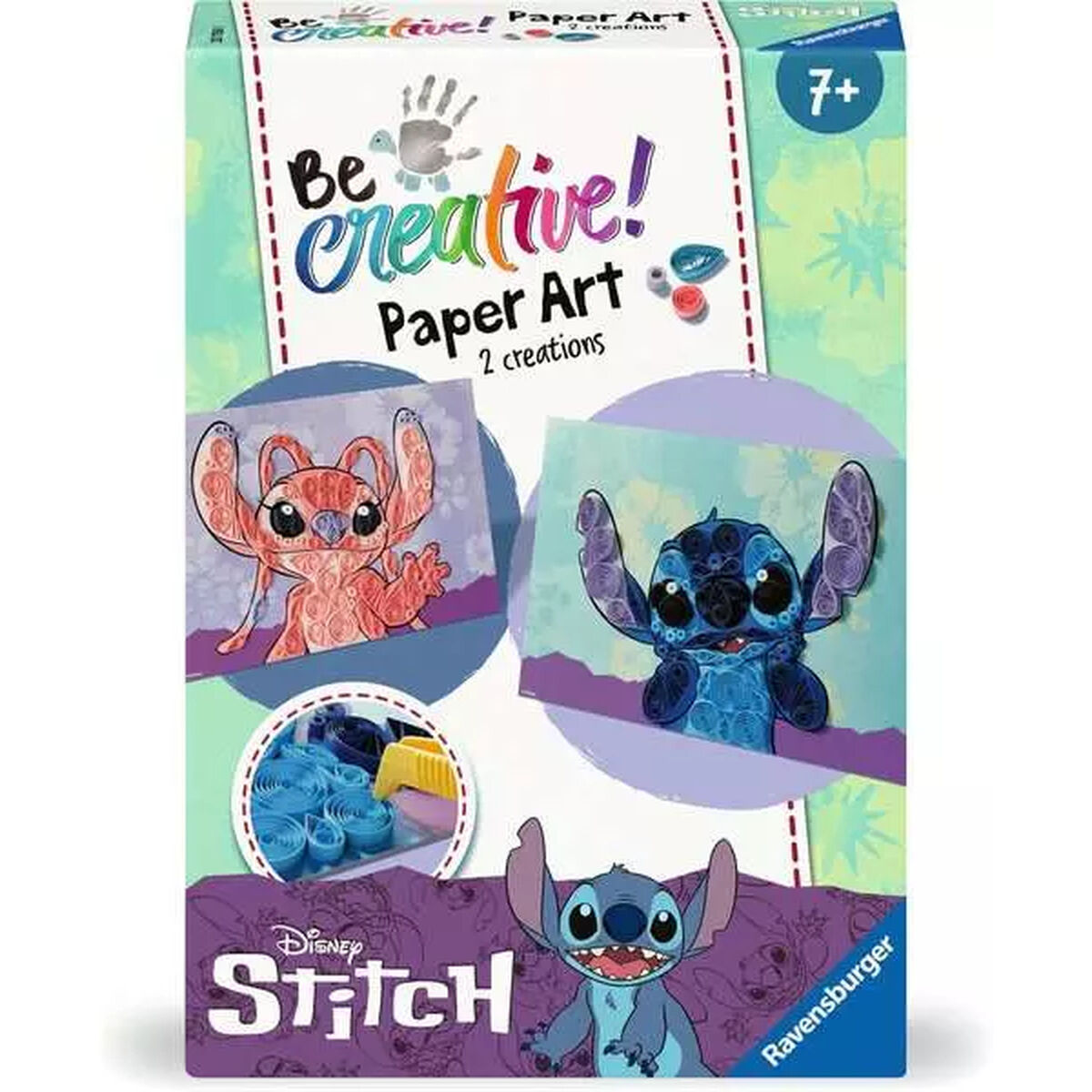 Jogo de Trabalhos Manuais com Papel Ravensburger Be creative ! Paper Art Stitch