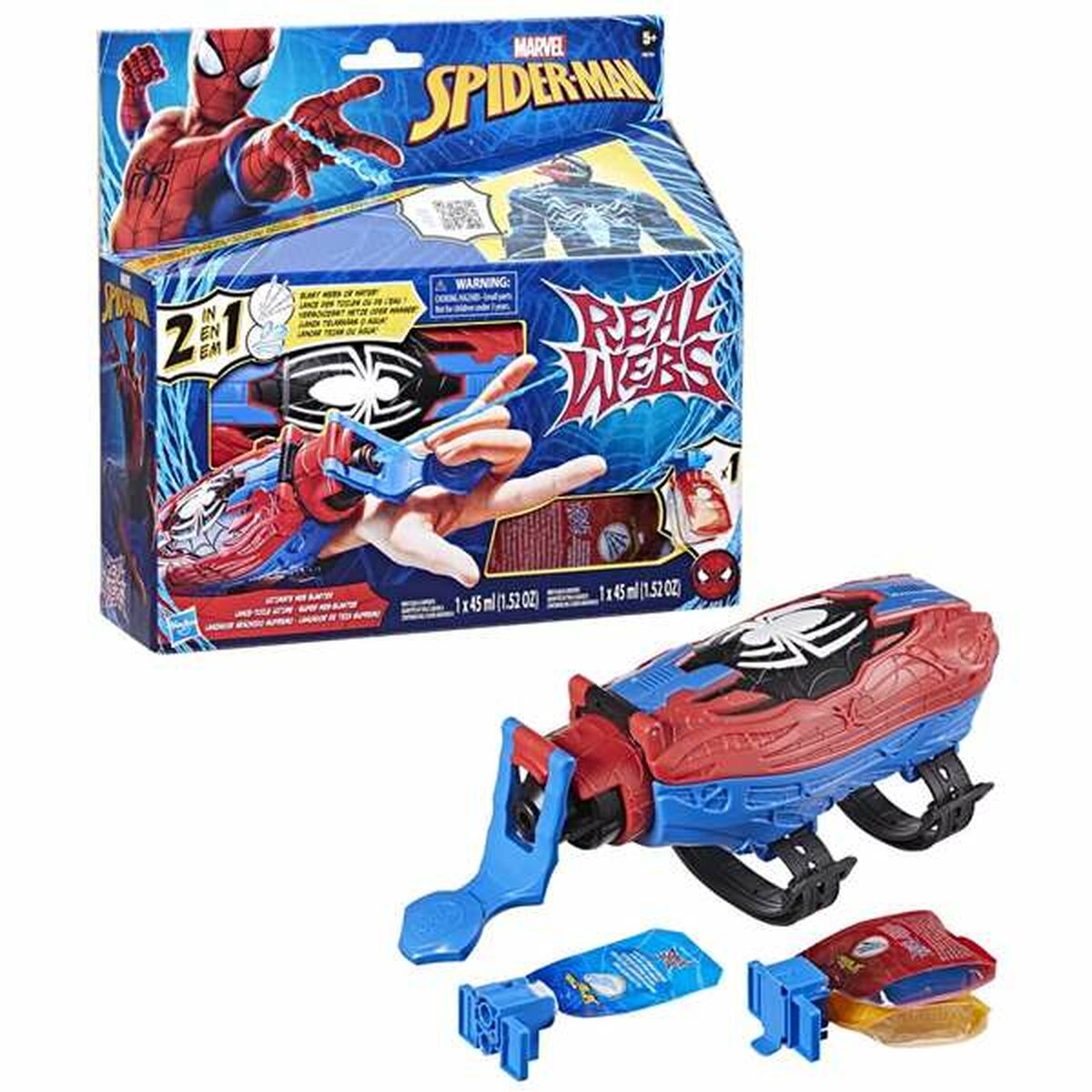 Lançador Spider-Man Real Webs Ultimate Web Blaster