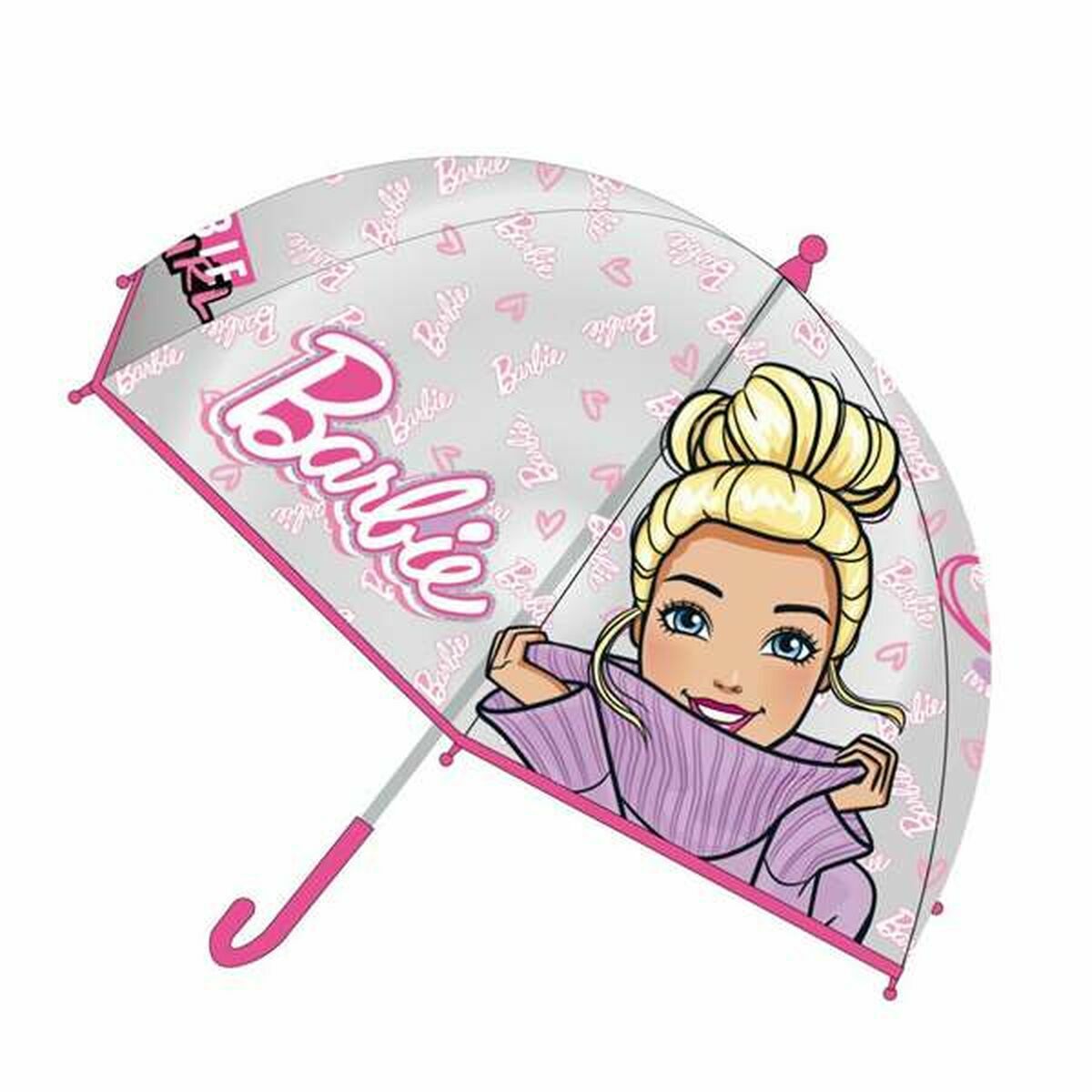 Guarda-Chuva Barbie Cor de Rosa 45 cm