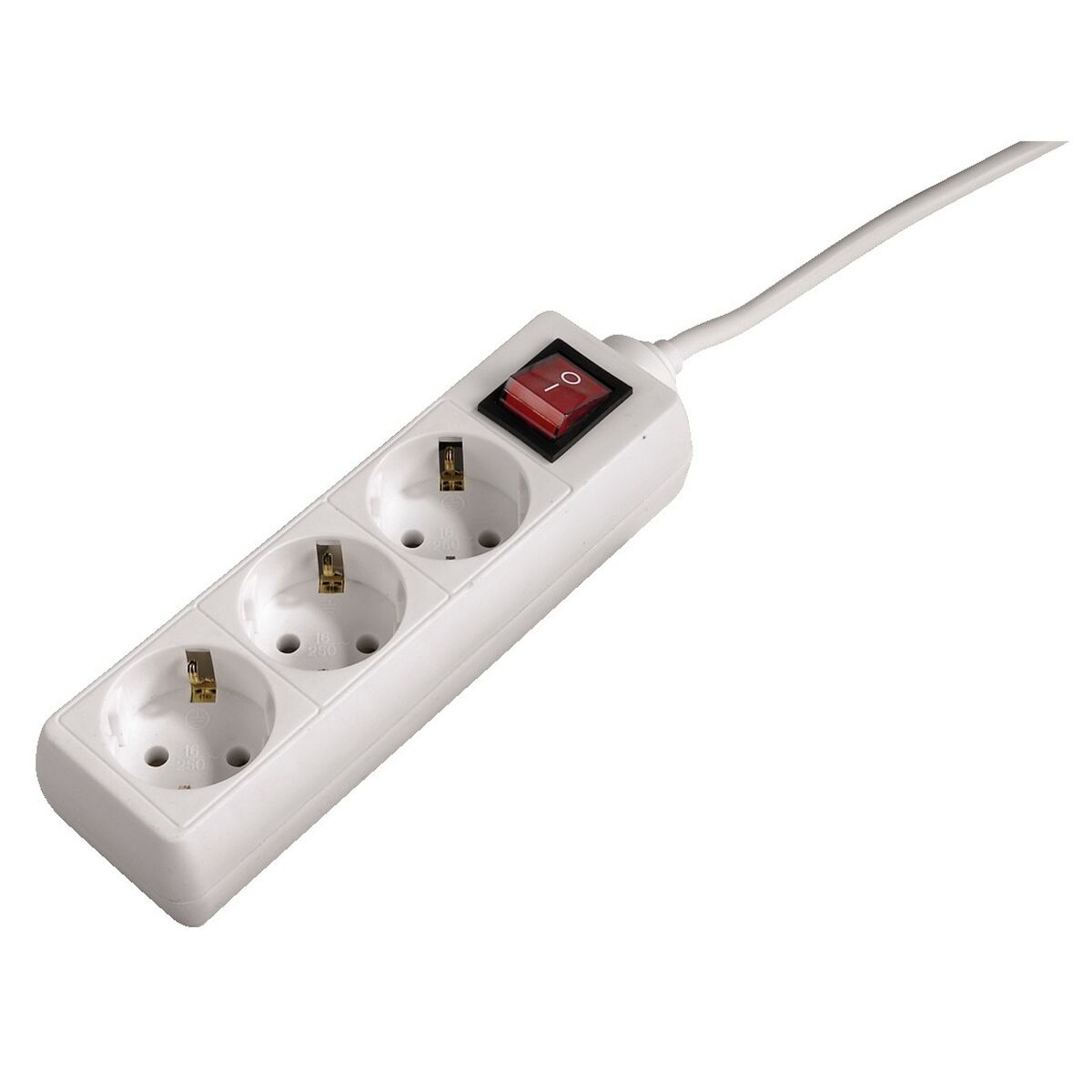 Extensor 3 Tomas Schuko Hama 69030382 Branco 3500 W