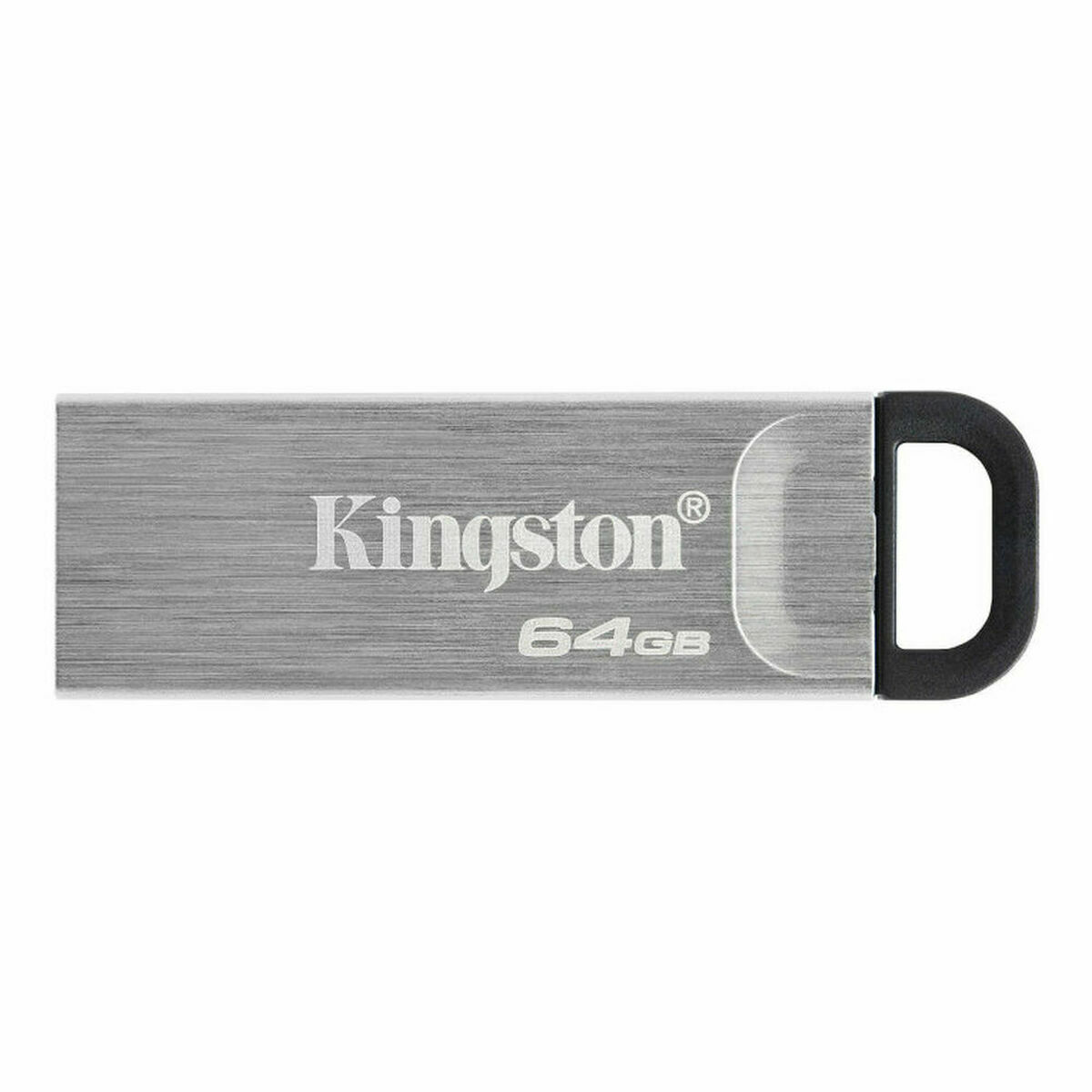 Memória USB Kingston Kyson Preto Prateado 64