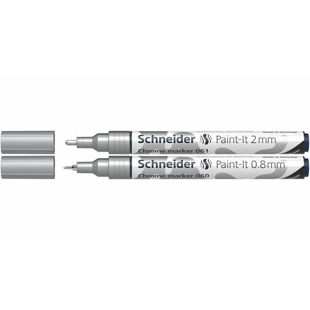 Conjunto de Marcadores Schneider PAINT-IT 2 CHROME metálico (2 Unidades)