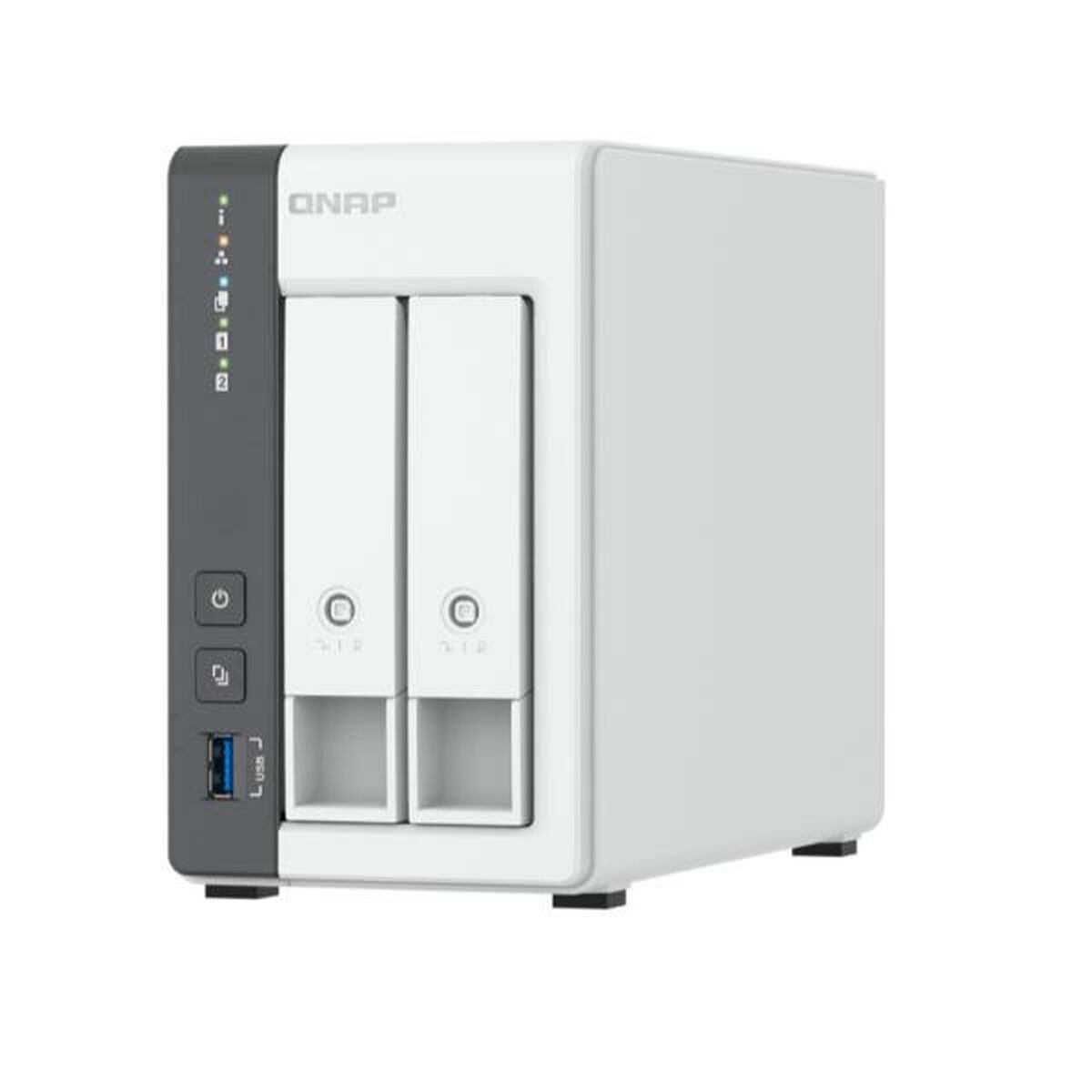 Armazenamanto em Rede NAS Qnap Branco Preto ARM Cortex-A55