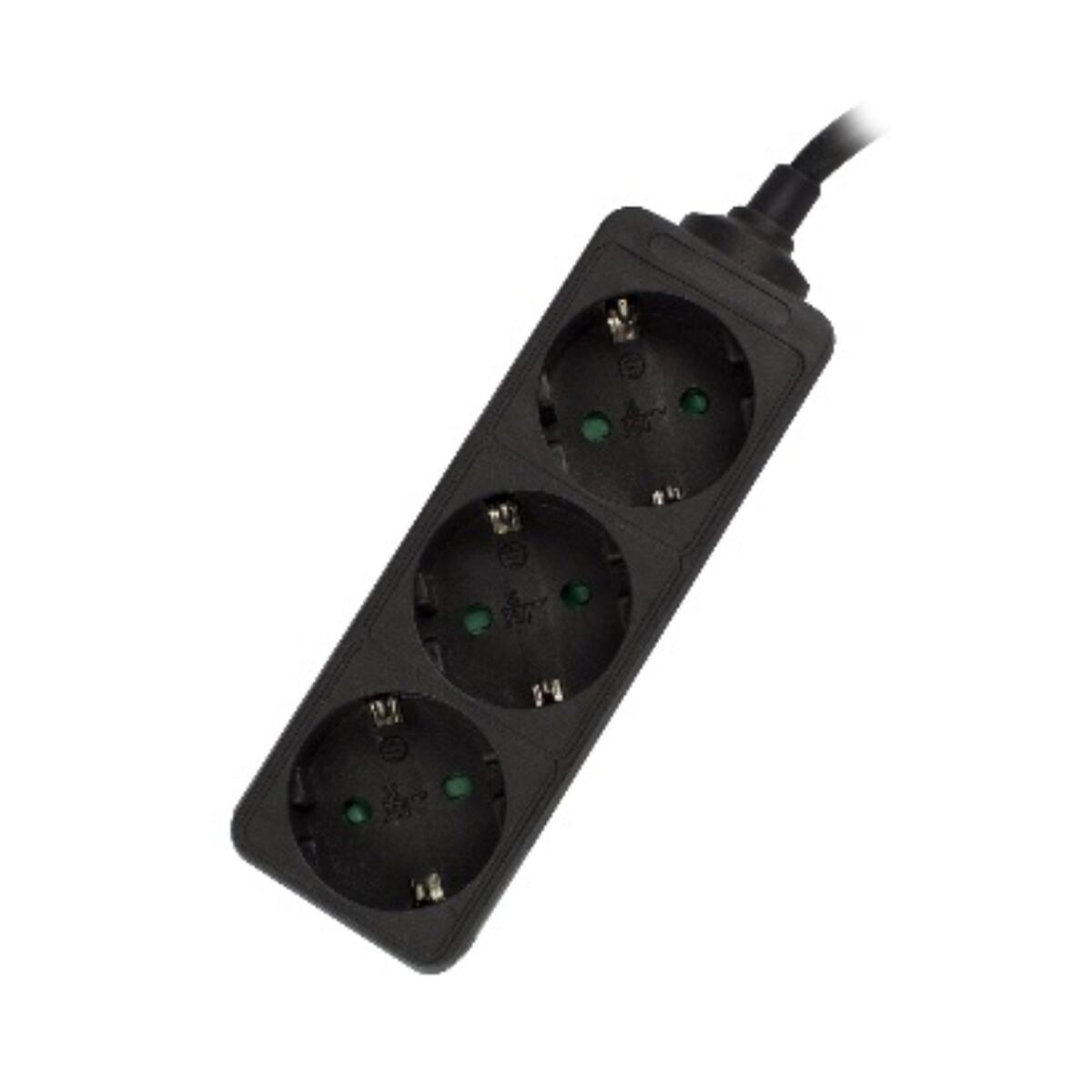 Extensão com 3 Tomadas sem Interruptor Ewent EW3959 Preto 50 W (1,5 m)