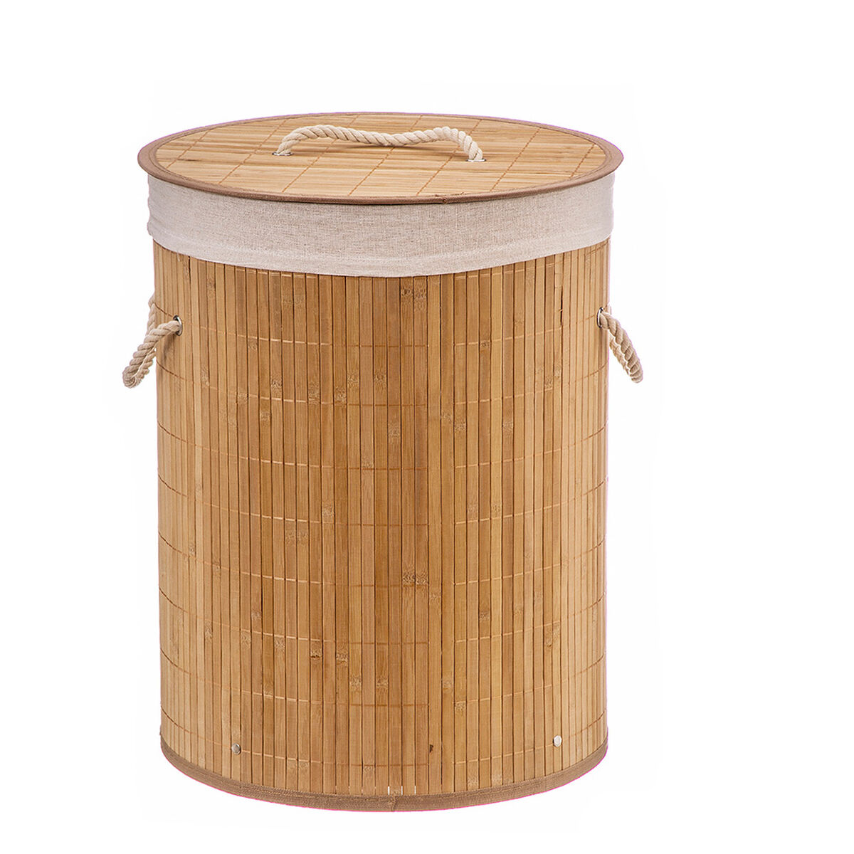 Cesto de Roupa Suja Caison Tecido Bambu 35 x 35 x 50 cm