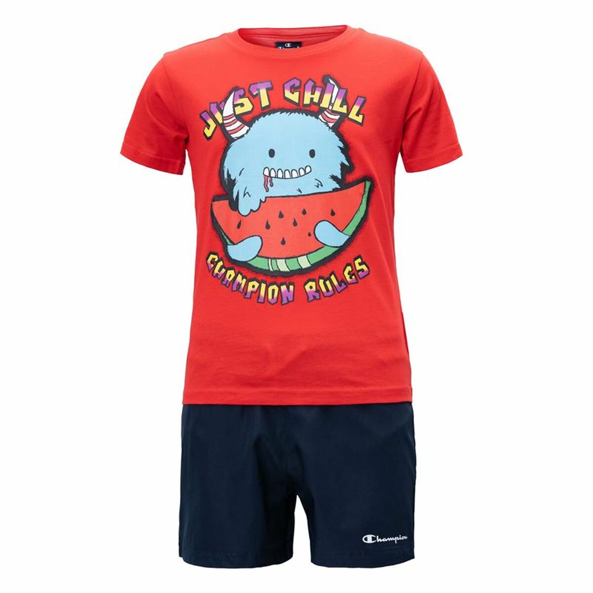 Conjunto Desportivo para Crianças Champion Essentials Vermelho