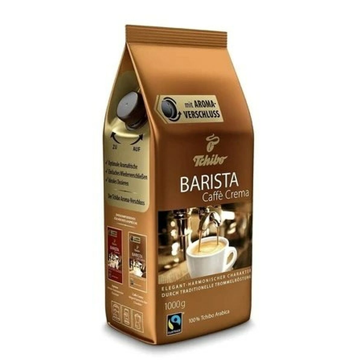 Café em grão Tchibo Kawa Barista Caffe Crema 1KG ziarnista