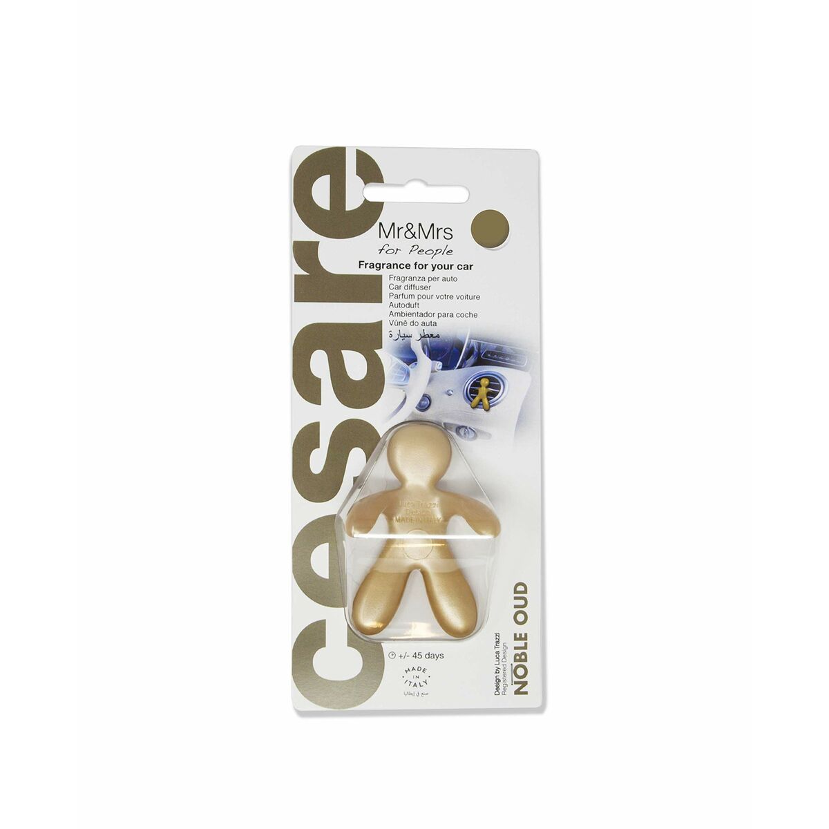 Ambientador Para Automóveis Mr & Mrs Fragrance Fragrance Cesare (1 Unidade)