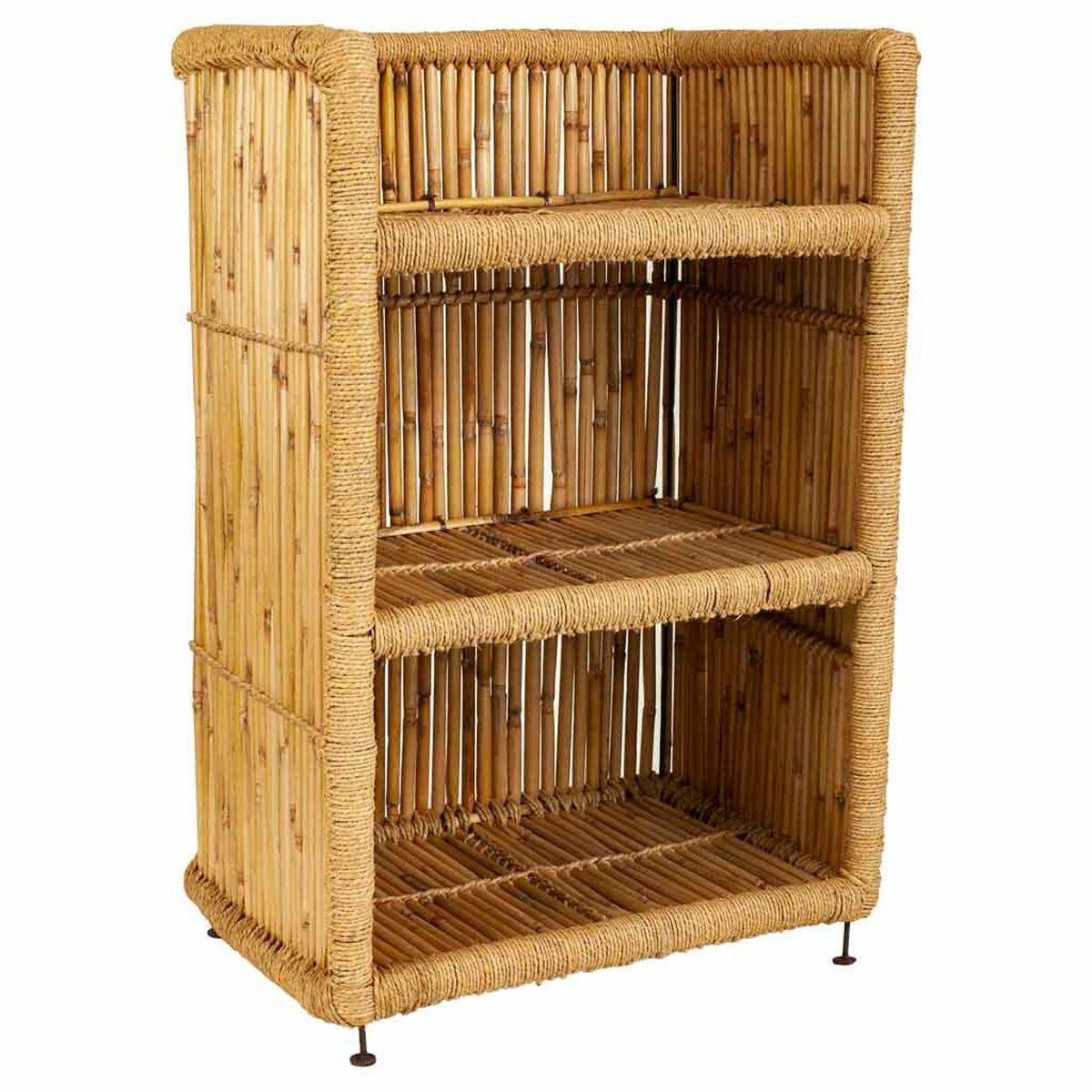 Estantes Alexandra House Living Castanho Bambu Corda 35 x 75 x 51 cm