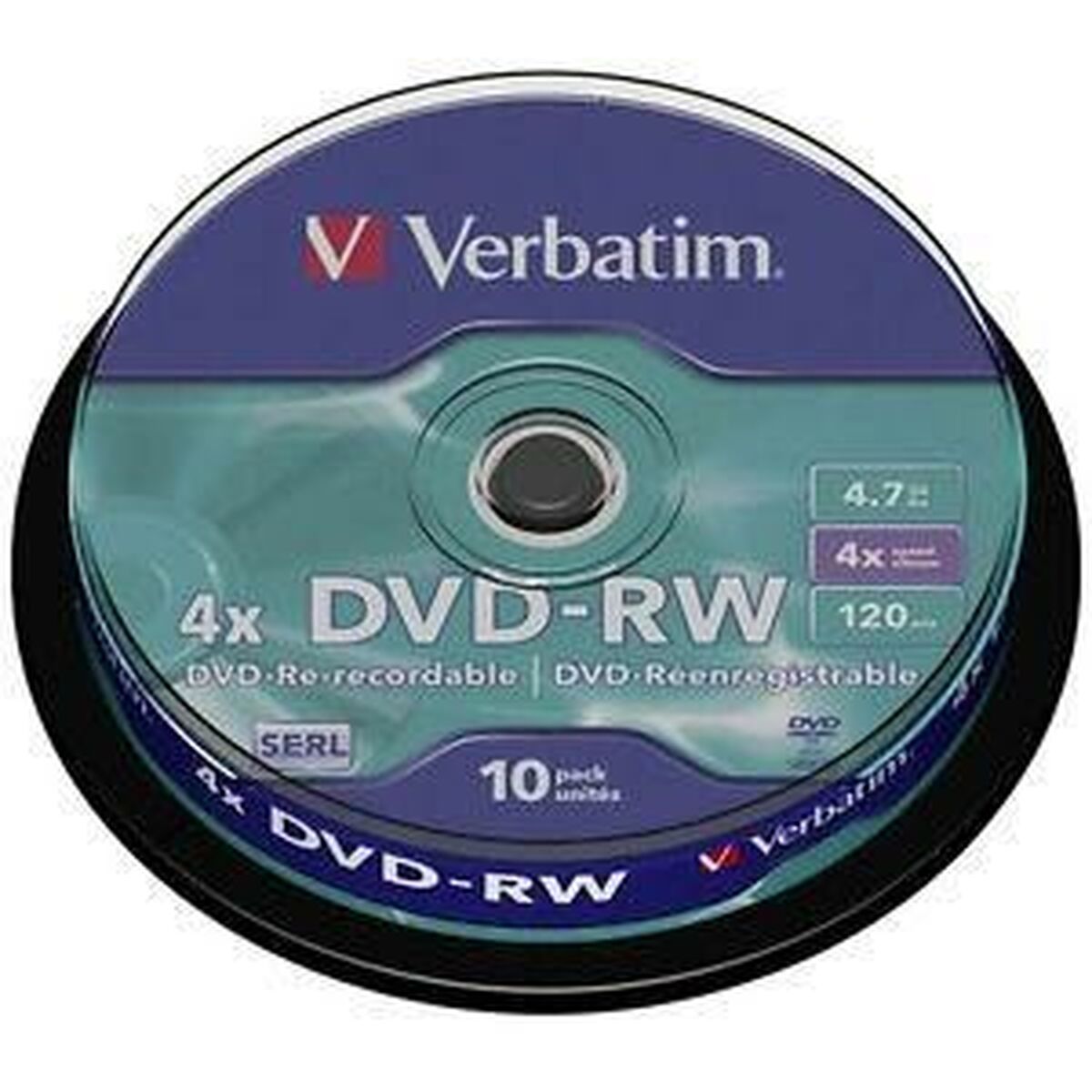 DVD-RW Verbatim DVDVER00072B 10 Unidades