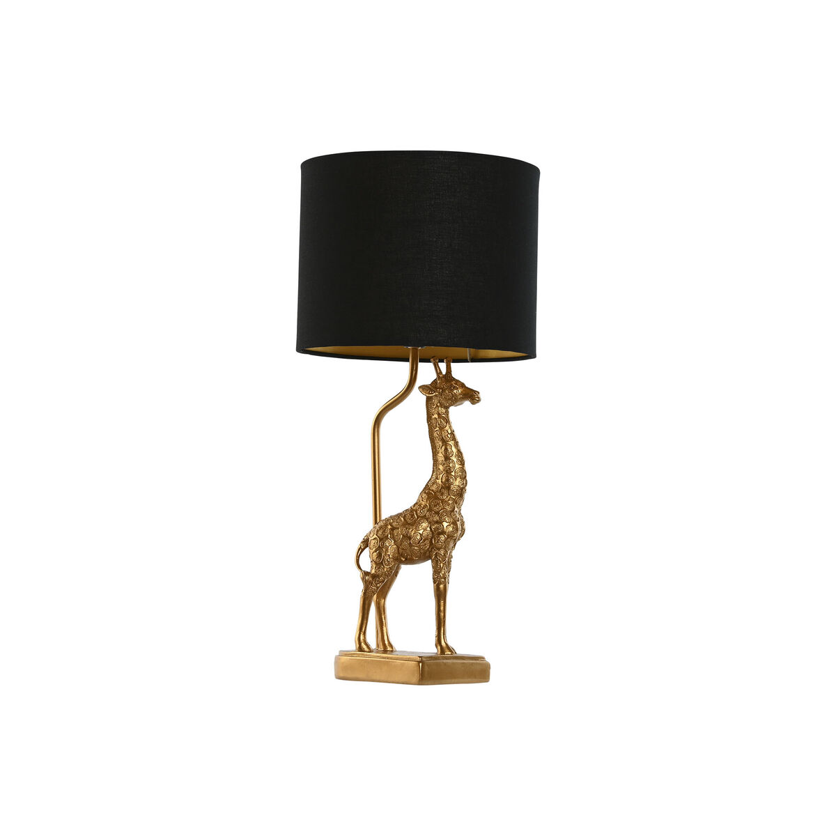 Lâmpada de mesa Home ESPRIT Preto Dourado 20 x 20 x 53 cm