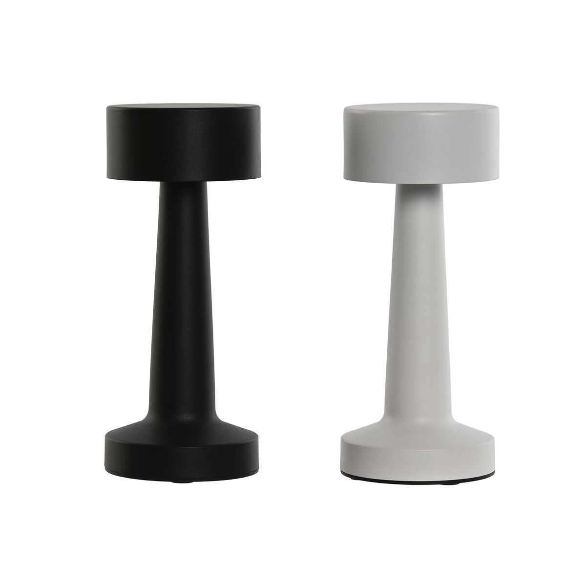 Lâmpada de mesa Home ESPRIT Branco Preto 9 x 9 x 21 cm (2 Unidades)