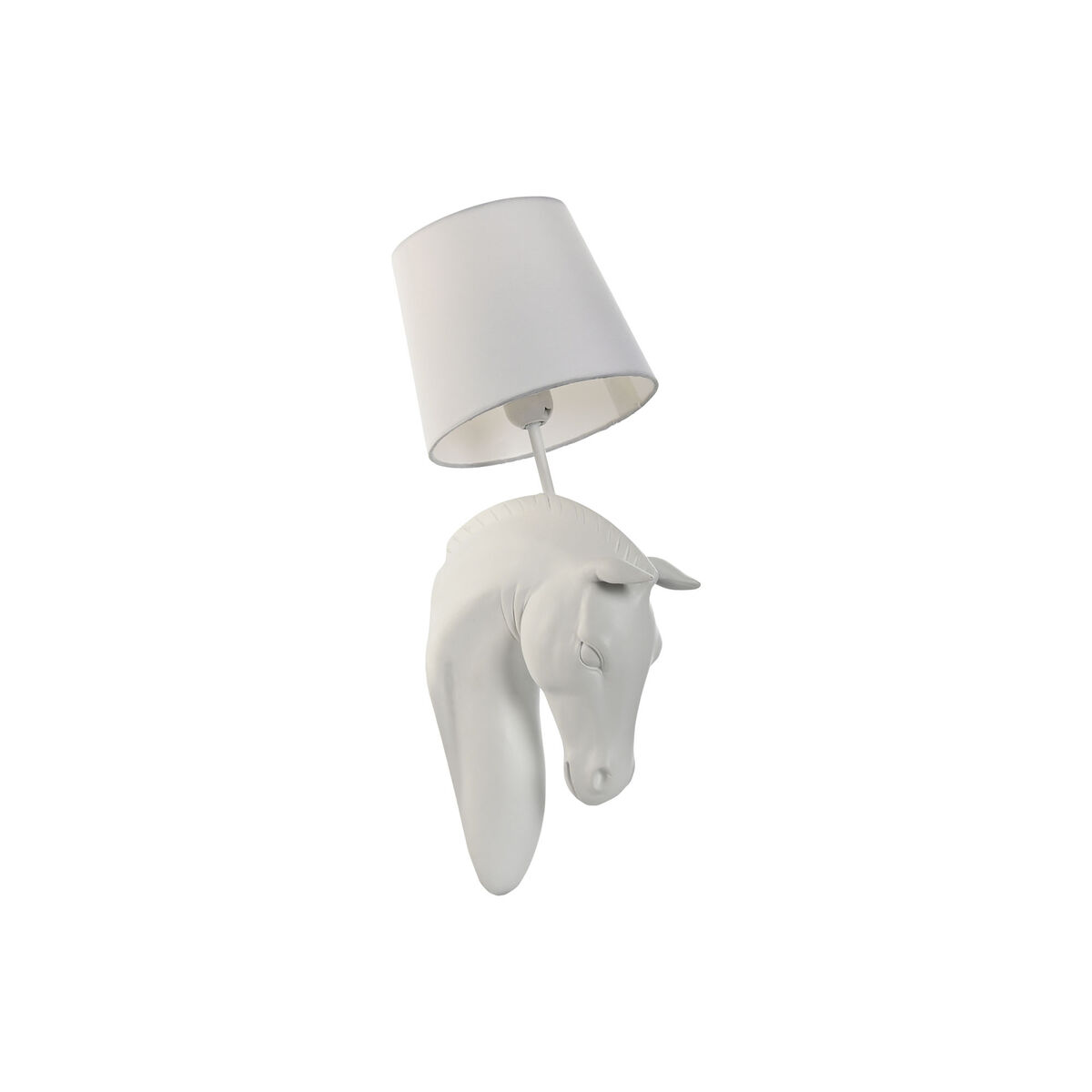 Luminária de parede Home ESPRIT Branco 50 W Moderno Cavalo Acabamento envelhecido 220 V 18 x 21,5 x 50,5 cm