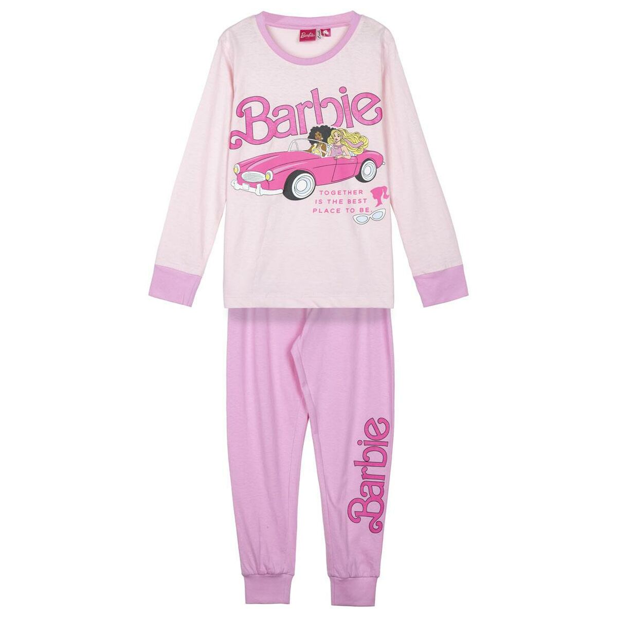 Pijama Infantil Barbie Cor de Rosa