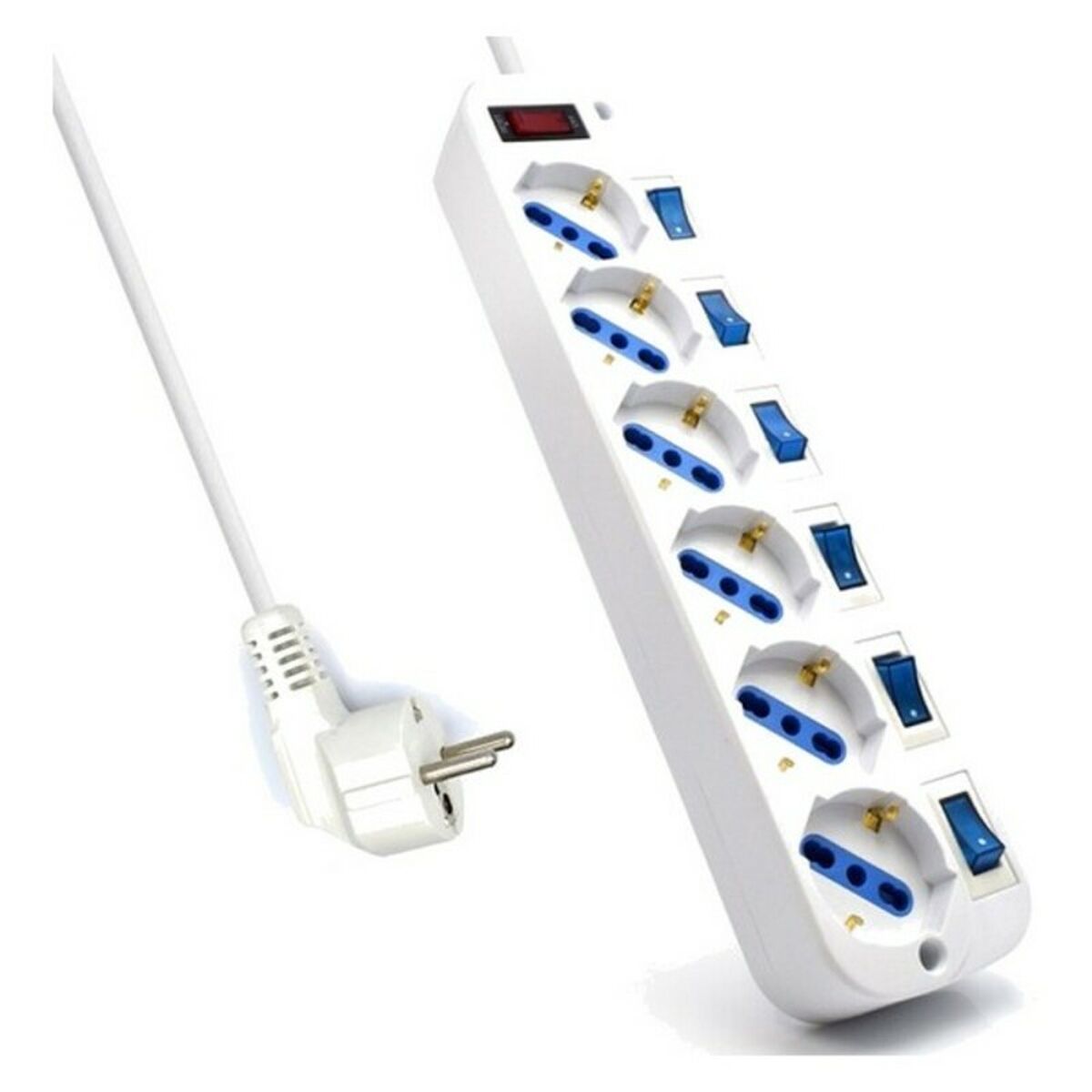 Extensão com 6 Tomadas com Interruptor Ewent EW3932-5M 3500W