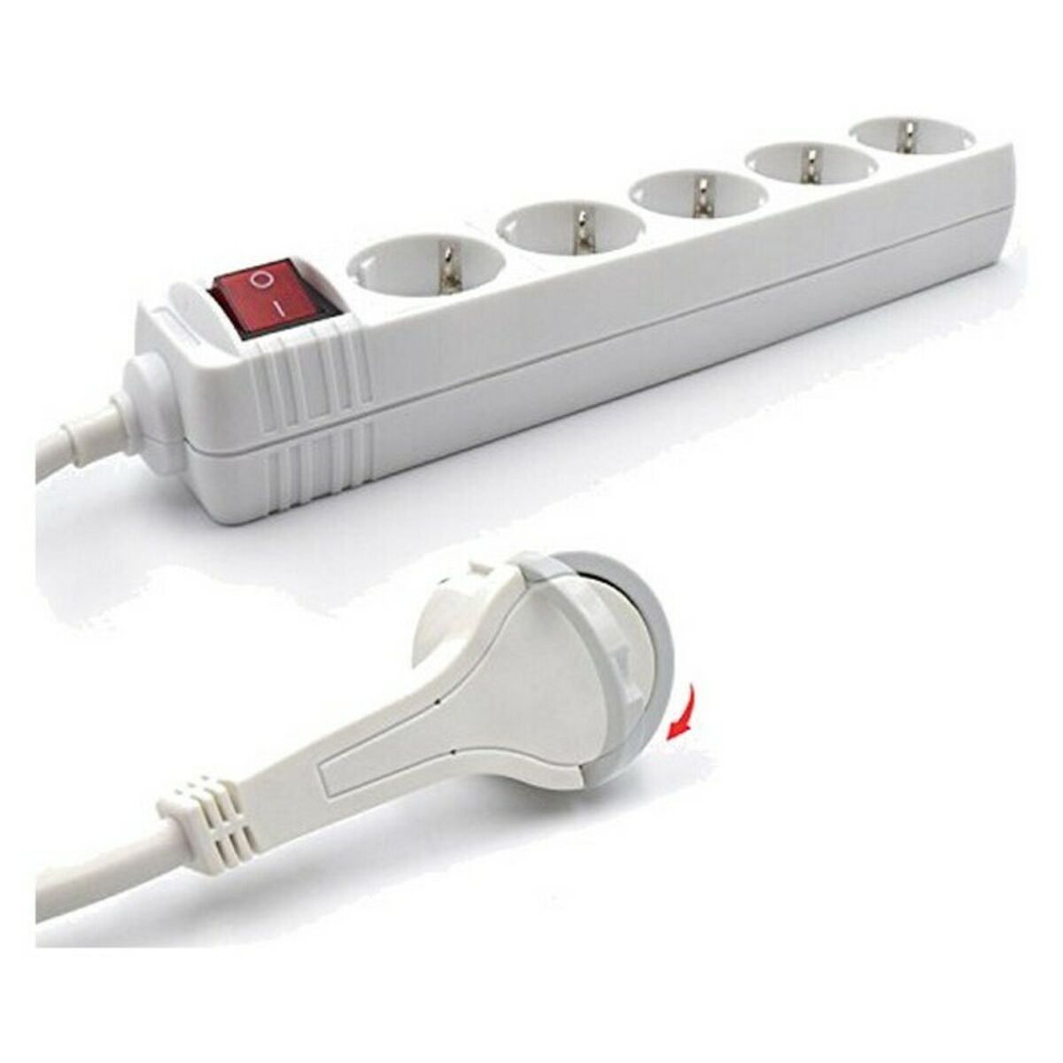 Extensão com 5 Tomadas com Interruptor Ewent EW3955 1,5 m (1,5 m)