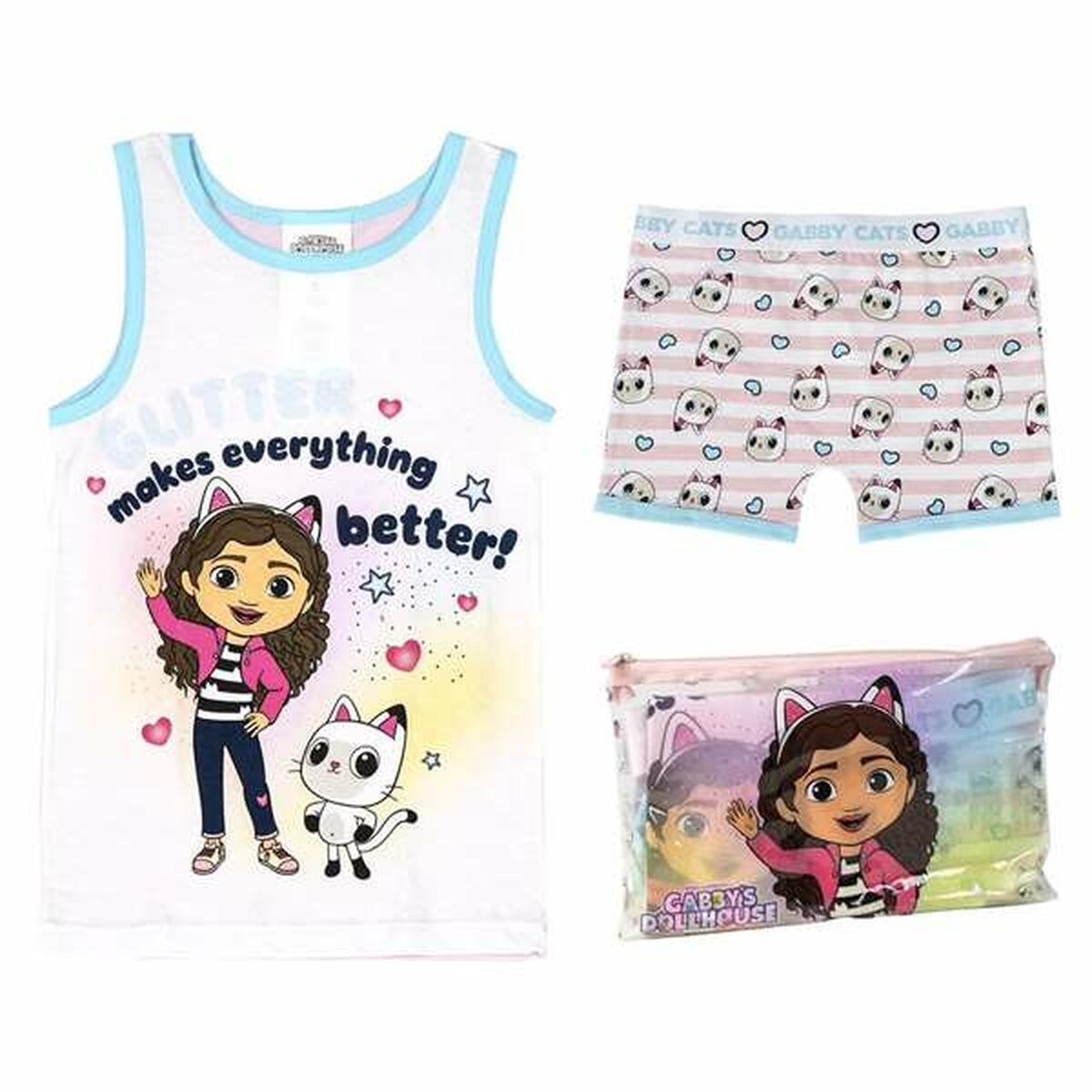 Pijama Infantil Gabby's Dollhouse 3 Anos