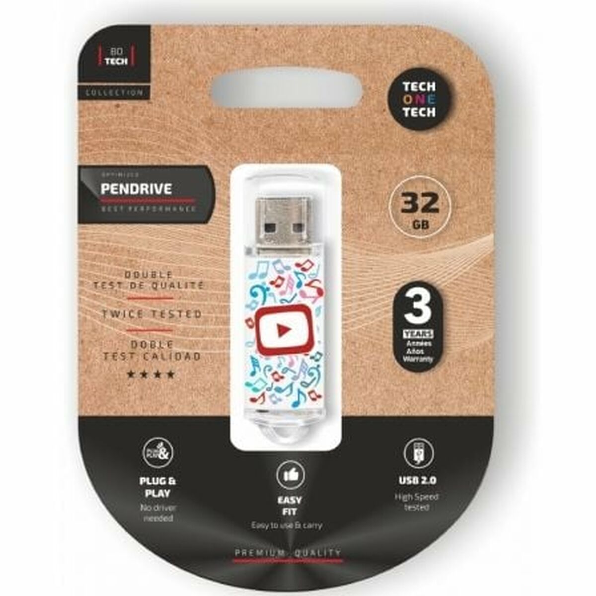 Memória USB Tech One Tech TEC4019-32 32